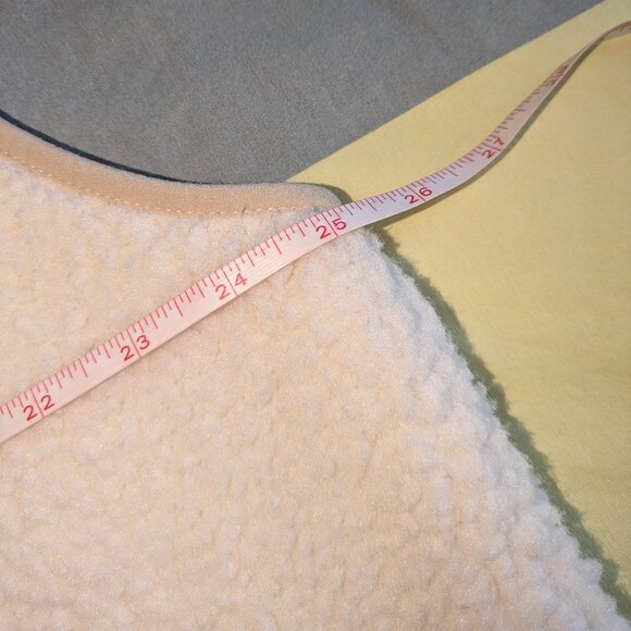 SMOG by New Yorker Men's Cream Fur Soft Fleece Zip Up Vest X-Large - Picture 10 of 11